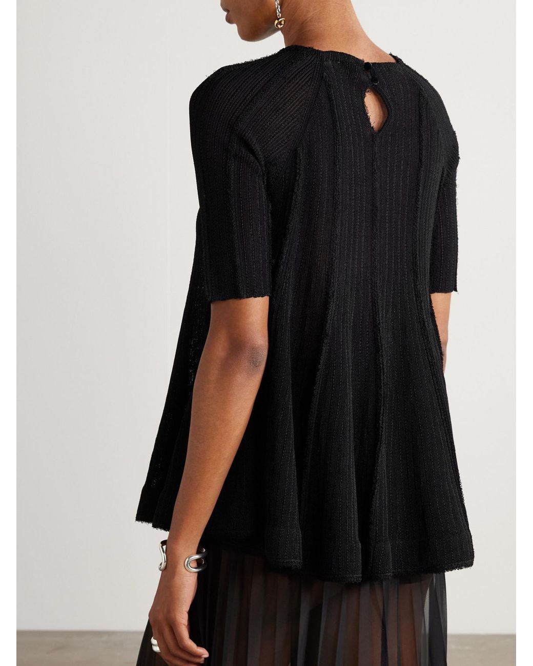 Proenza Schouler Black Comfortable Knit Top