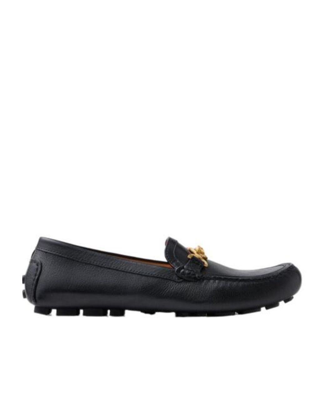 Versace Black Medusa Driver Moccasins for men