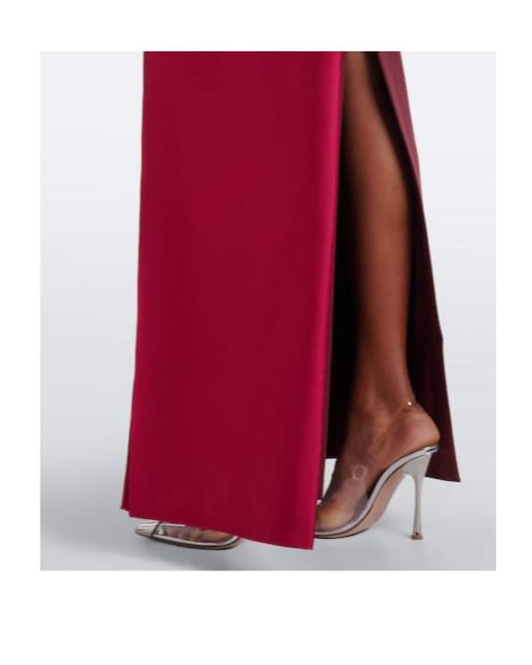 Roland Mouret Red Draped Crêpe Bustier Gown