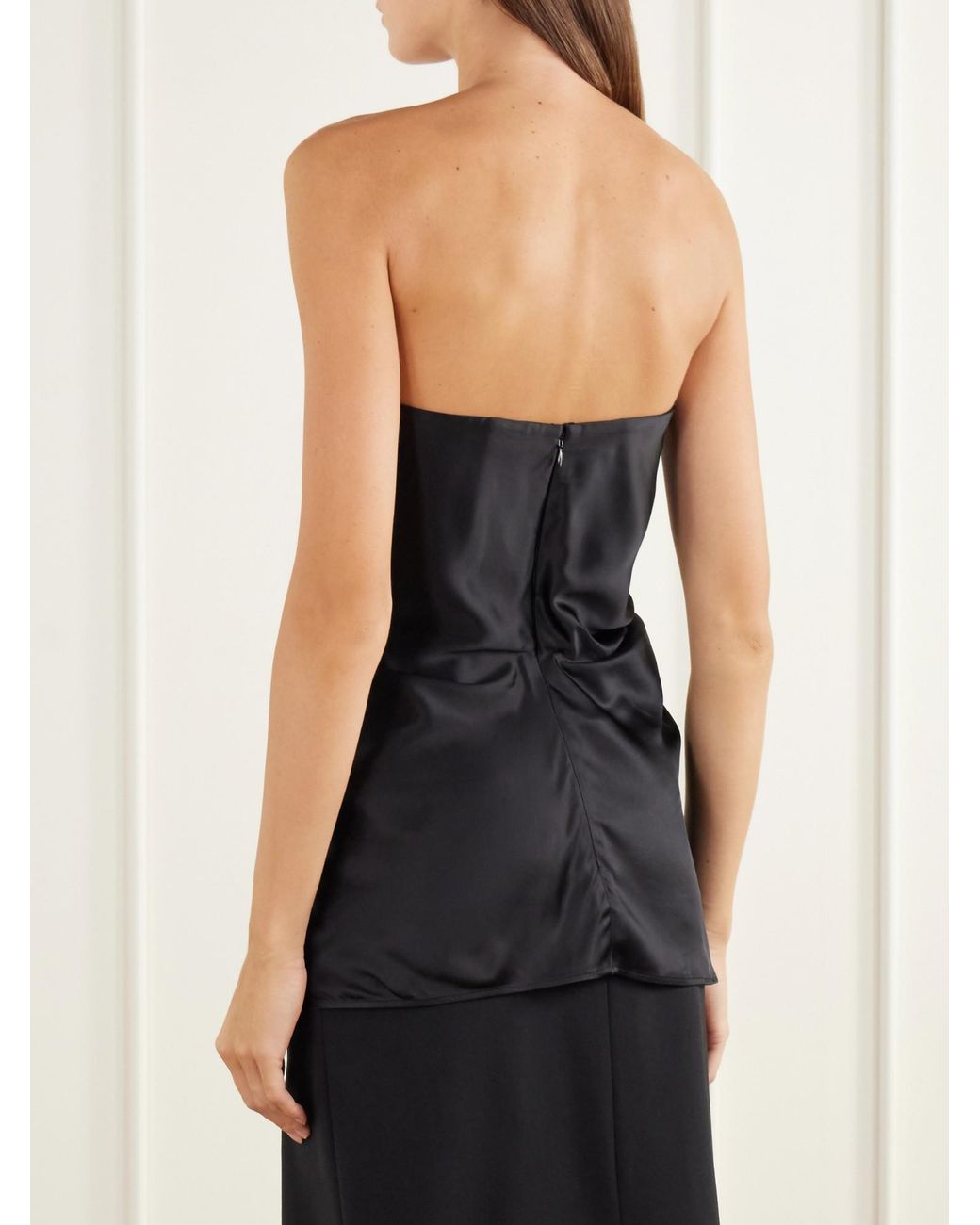 TOVE Black Strapless Top
