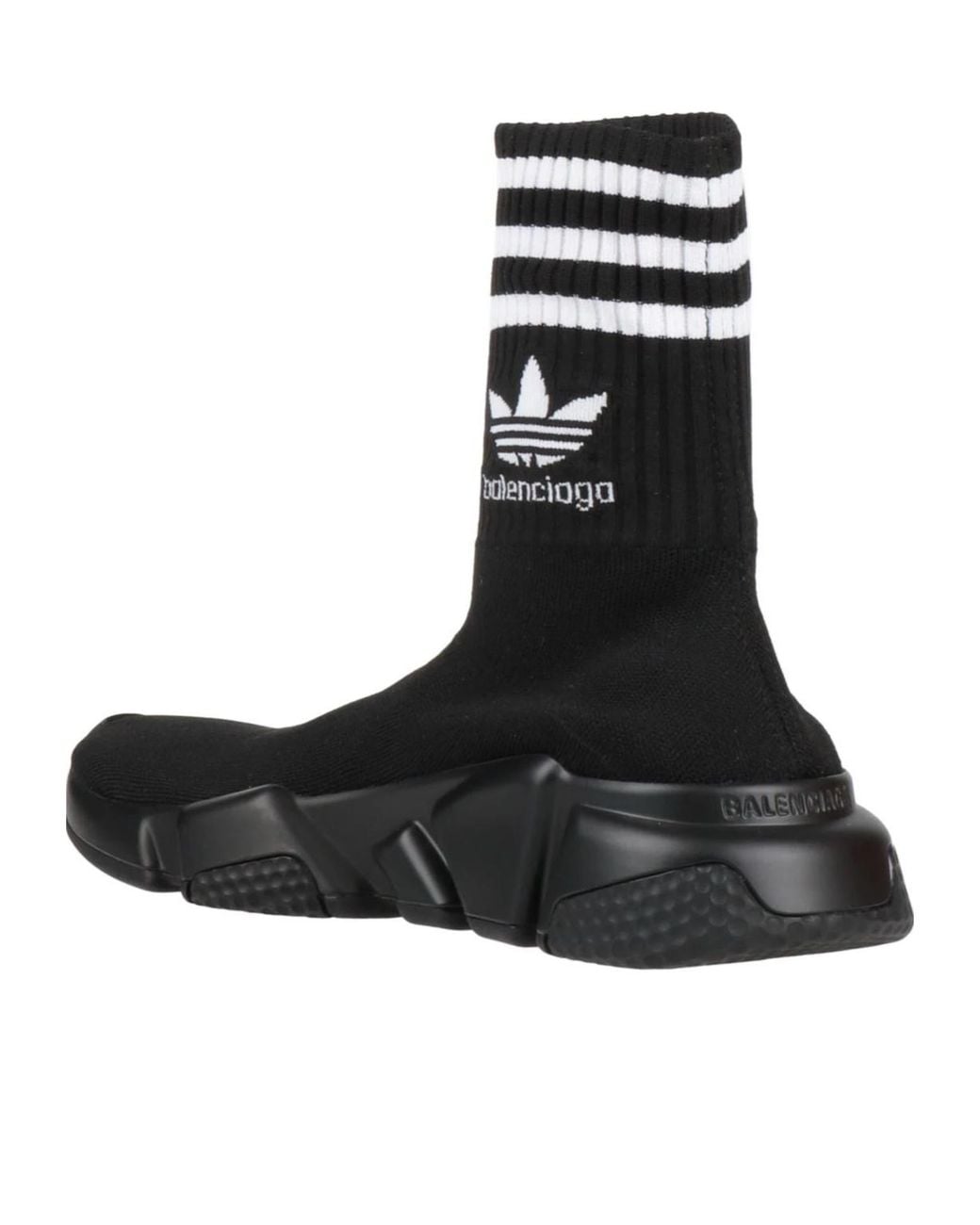Balenciaga Black Minimalist Knit Sock Shoes