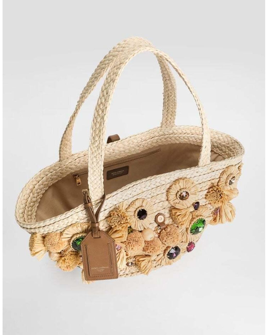 Dolce & Gabbana Metallic Embellished Basket Bag