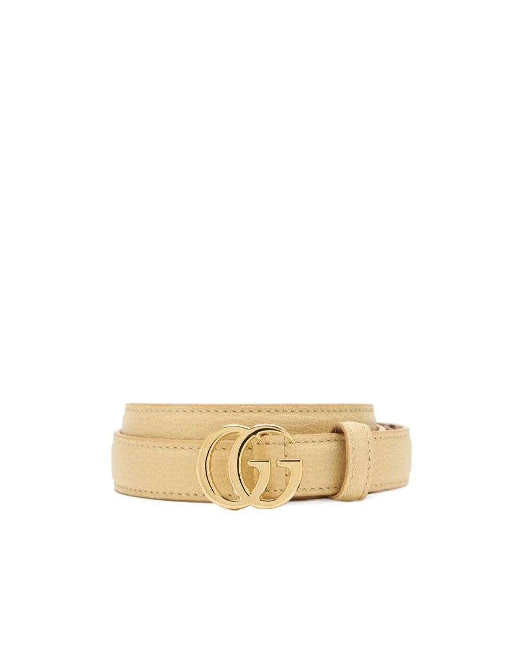Gucci Natural Gg Marmont Thin Belt