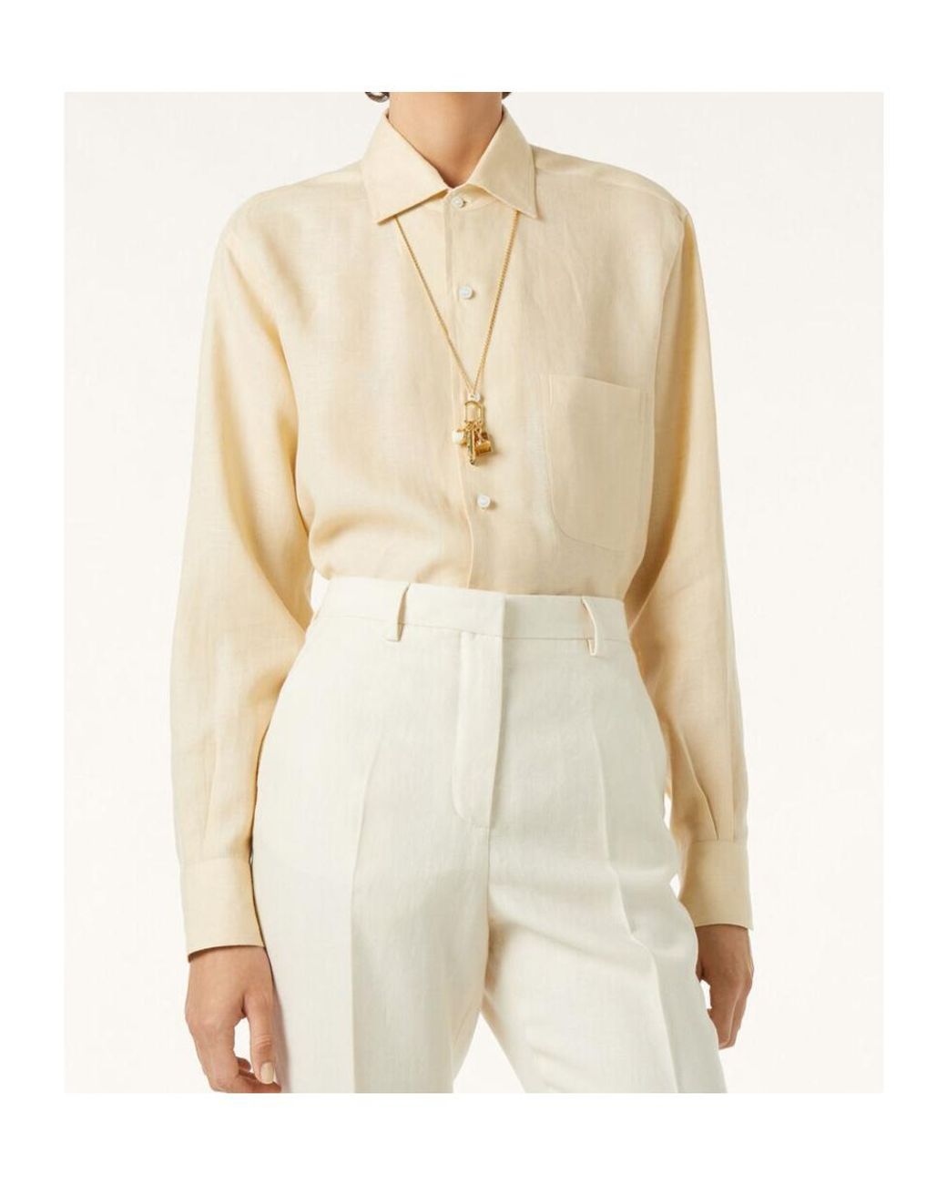 Loro Piana Natural Long-Sleeved Shirt