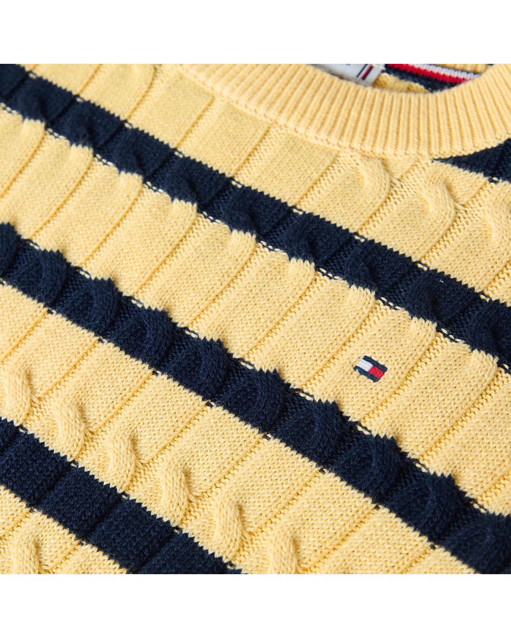 Tommy Hilfiger Natural Pure Cotton Cableknit Sweater