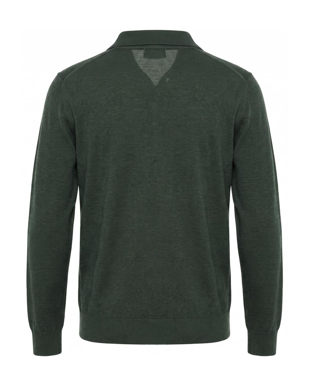 Altea Green Long-Sleeve Polo-Neck Sweater for men