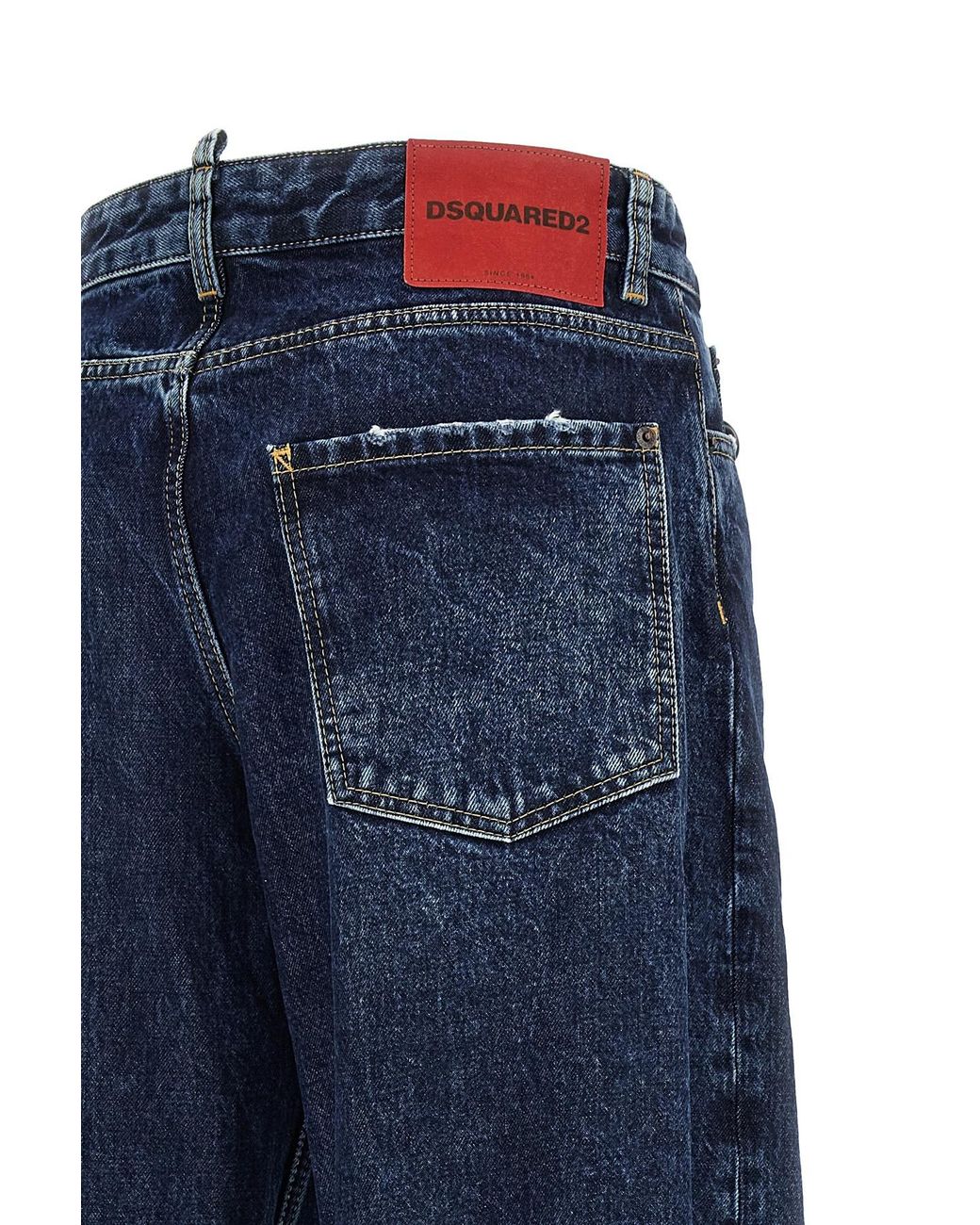 DSquared² Blue ディースクエアード2 ルーズツイスト ワイドレッグジーンズ