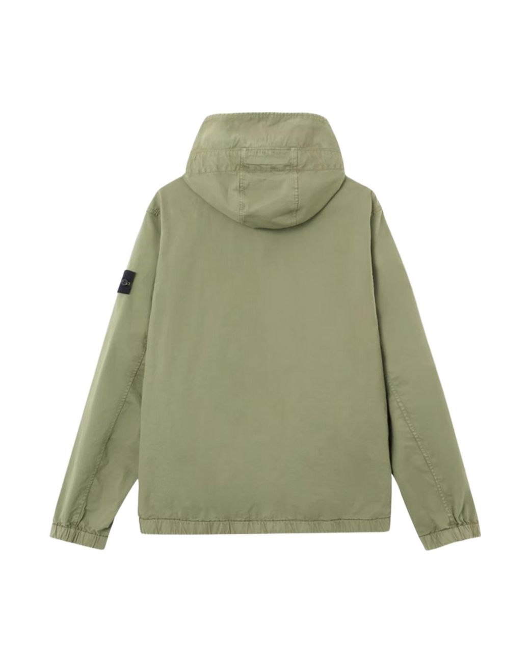 Stone Island Green Flap-Pocket Hooded Jacket for men