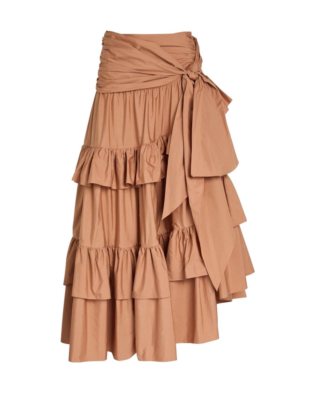 Chloé Brown Slim-Fit Midi Skirt