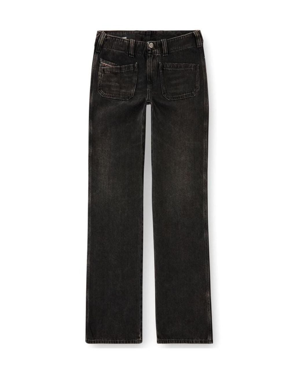 DIESEL Black D-Keate Straight-Leg Jeans