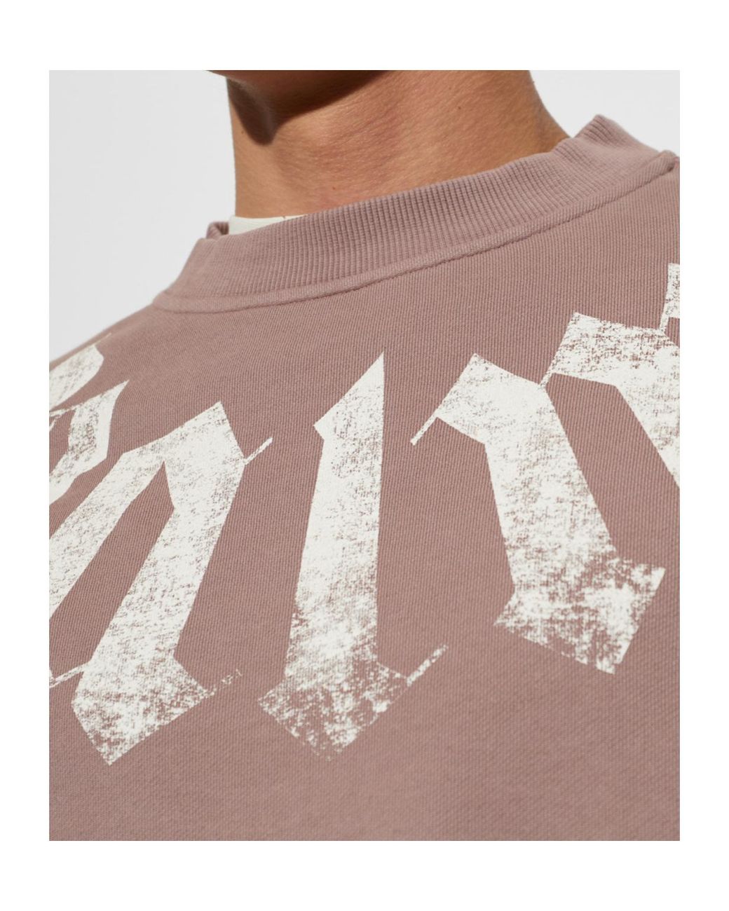 Palm Angels Pink Long-Sleeve Sweatshirt for men