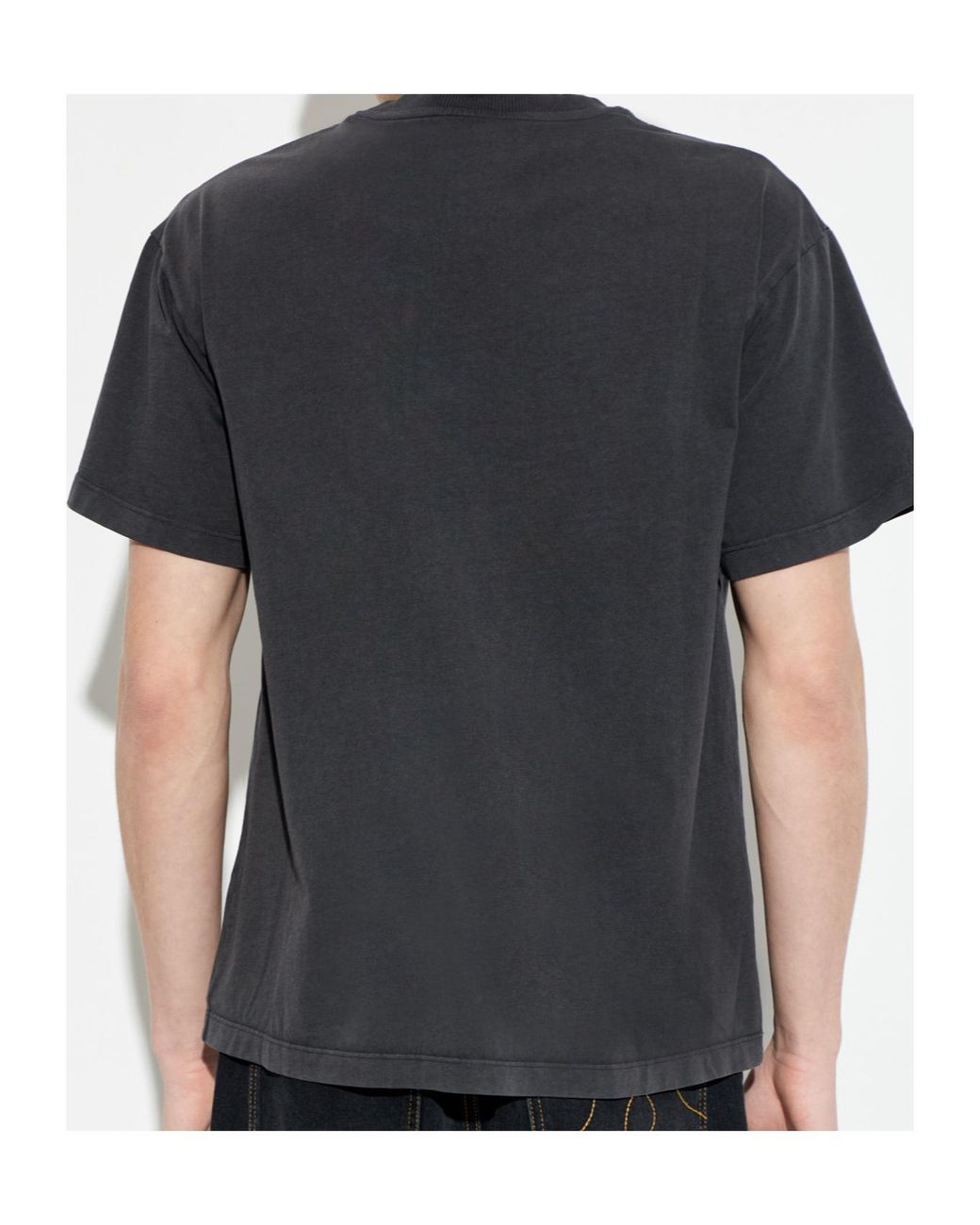 AVAVAV Black Distressed Cut-Out T-Shirt for men