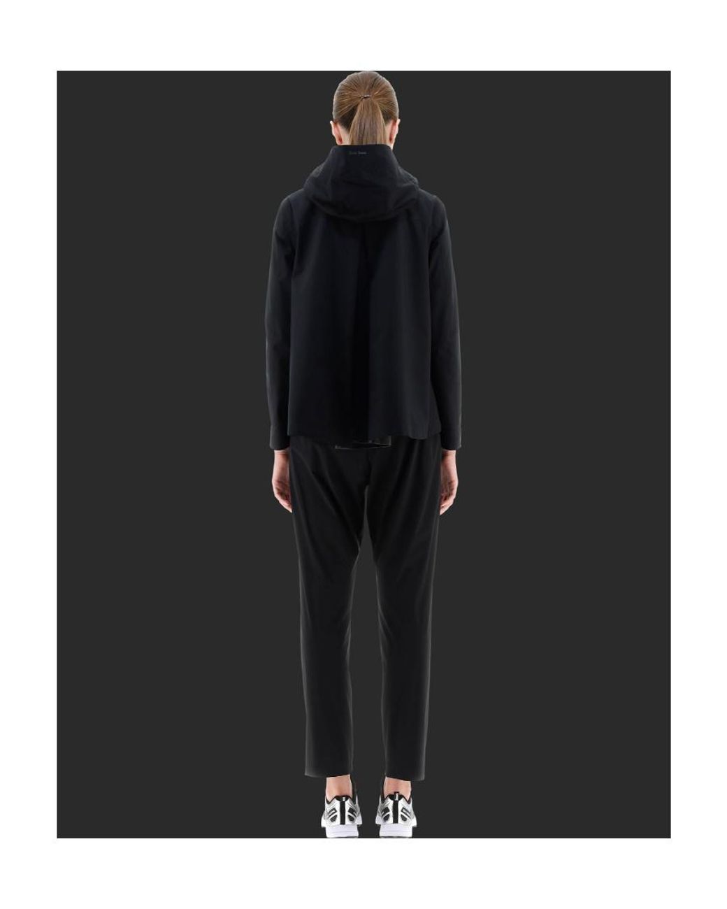 Herno Blue Long-Sleeved Hooded Jacket