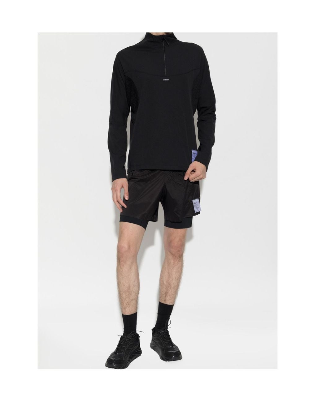 Satisfy Black Long-Sleeved Top for men