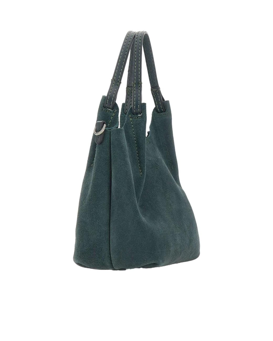 Gianni Chiarini Green Dua Logo Patch Tote Bag