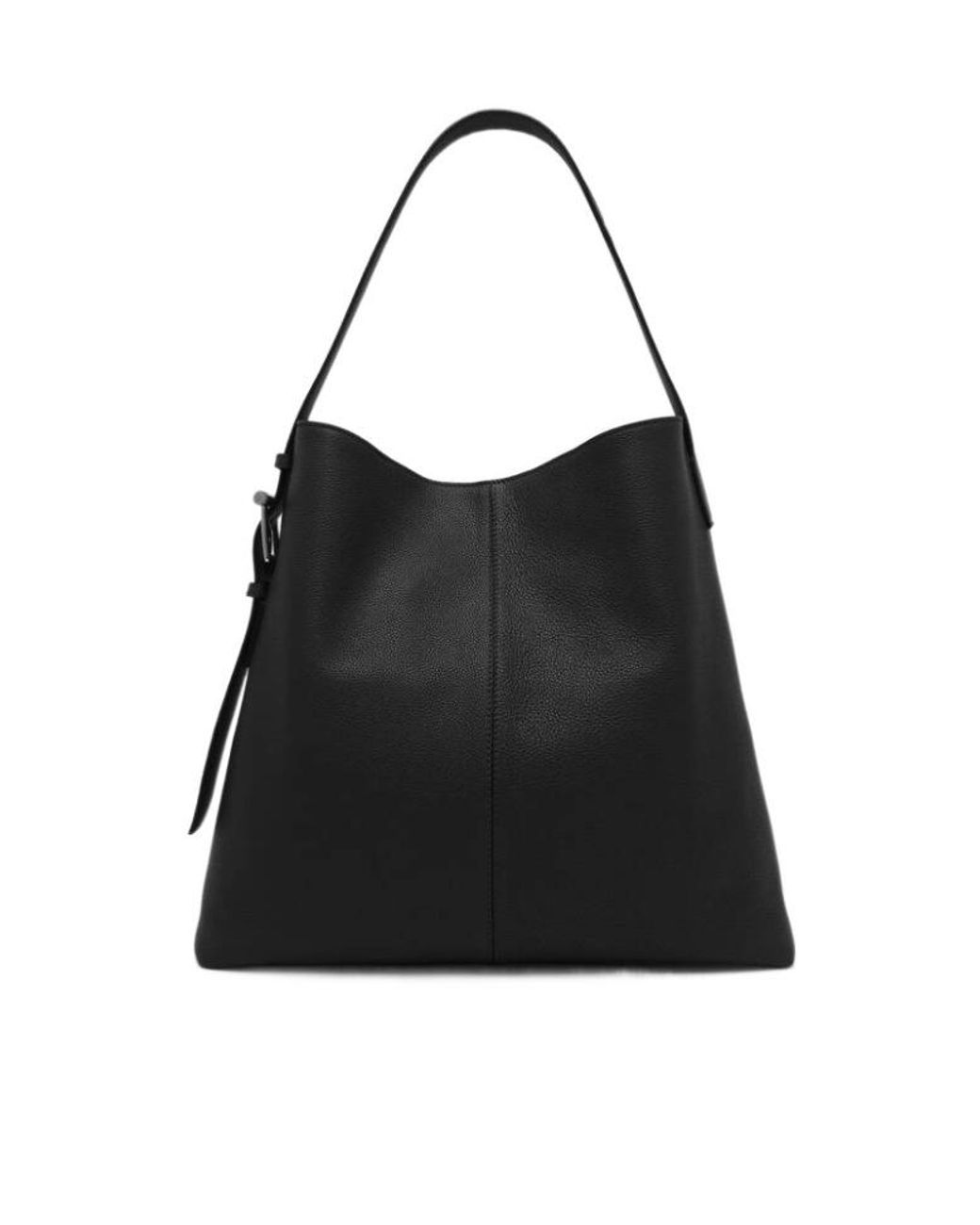 McQueen Black T-Bar Sling Shoulder Bag
