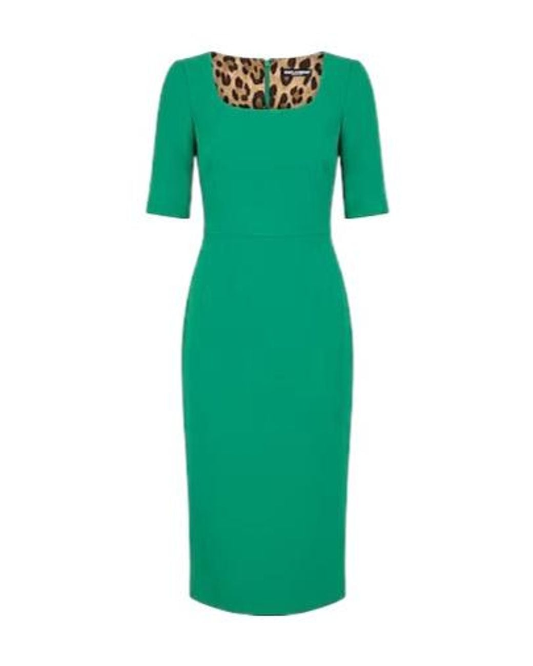 Dolce & Gabbana Green Minimalist Solid Knit Sweater