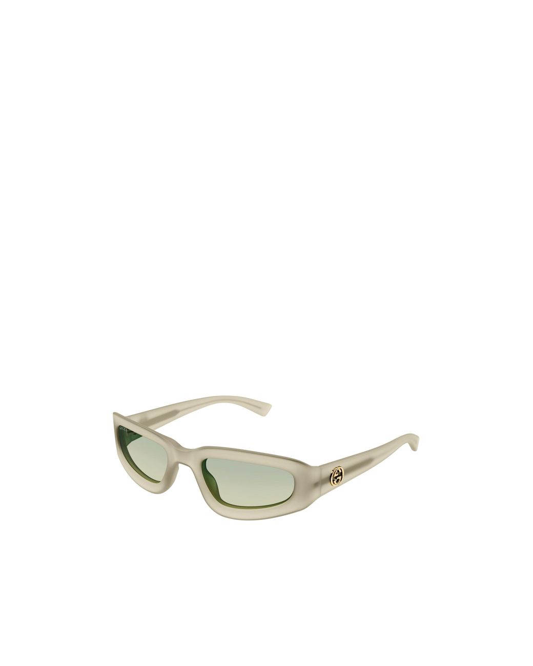 Gucci Green Eyewear Rectangular Logo-Detail Sunglasses for men