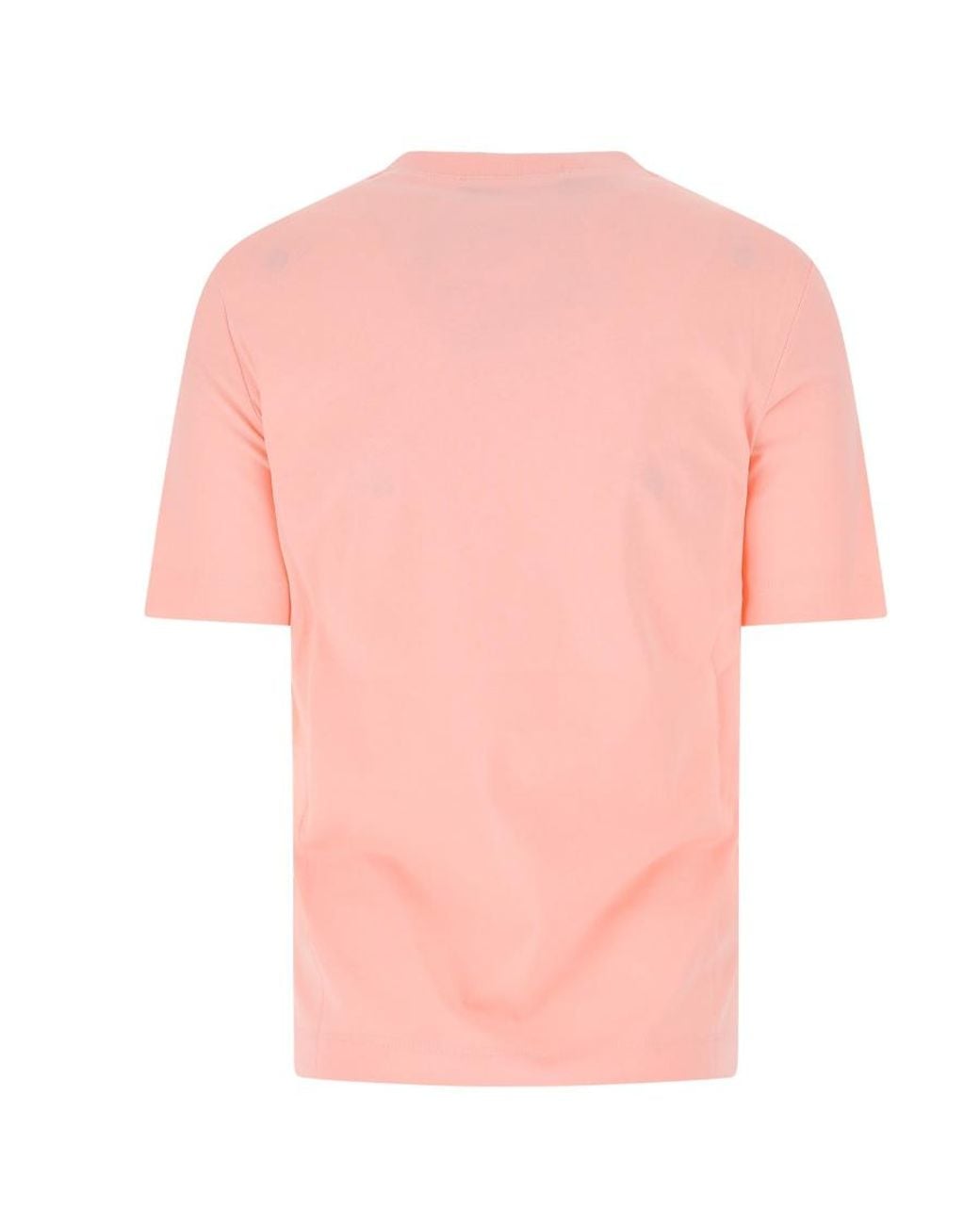 Moschino Pink Logo-Print Cotton T-Shirt