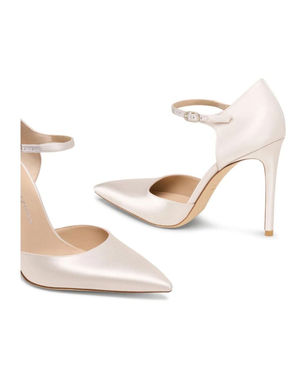 Stuart Weitzman White Kensington Pump 100