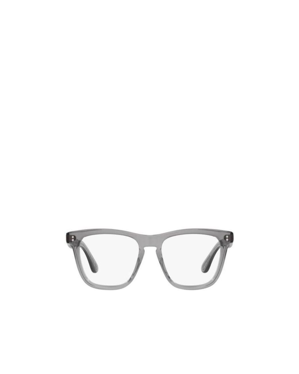Oliver Peoples White Square Frame Glasses for men