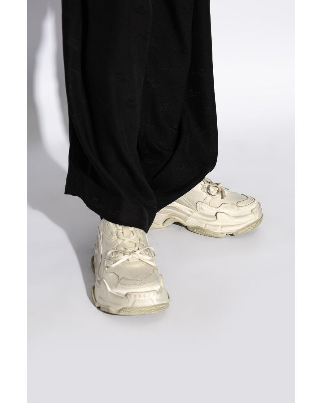 Balenciaga Natural Triple S Sneakers