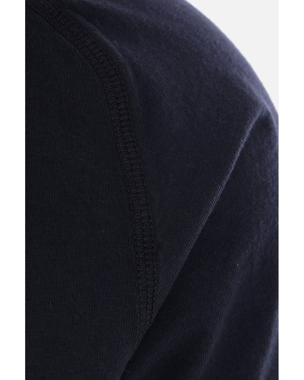 Stone Island Black Compass Printed Crewneck T-Shirt for men