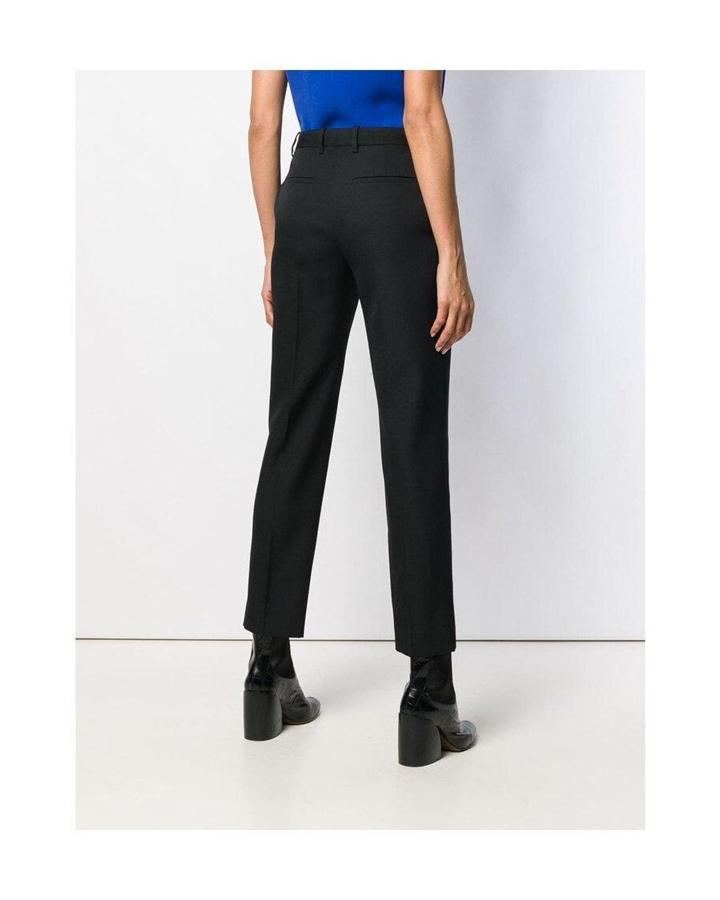 Givenchy Black Contrasting Trim Tuxedo Trousers