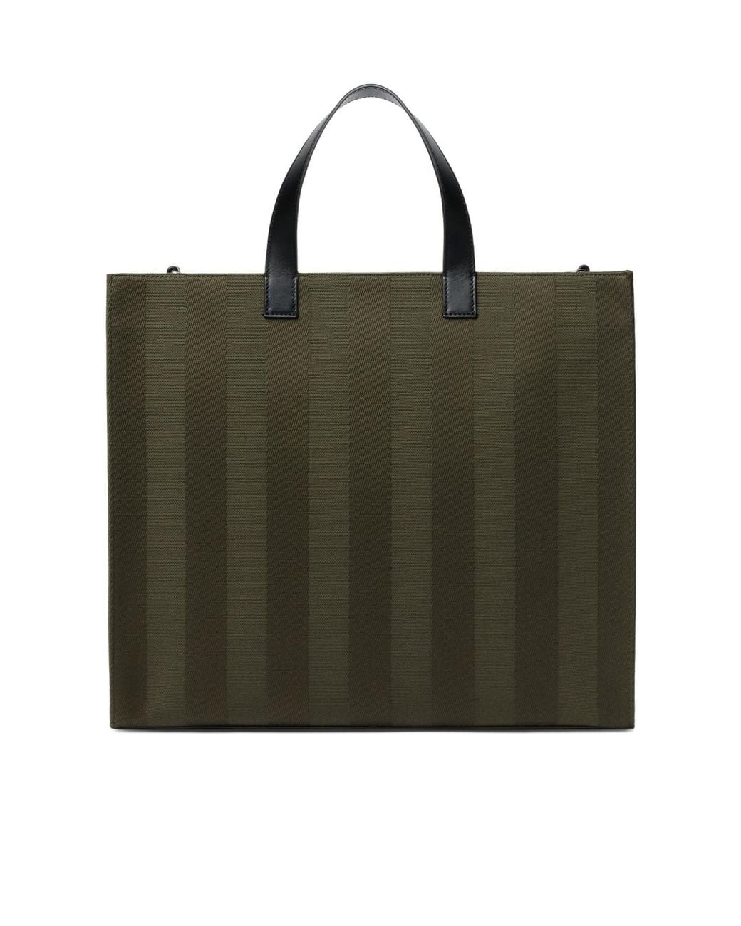 Fendi Green Club Crest Embroidered Tote Bag for men