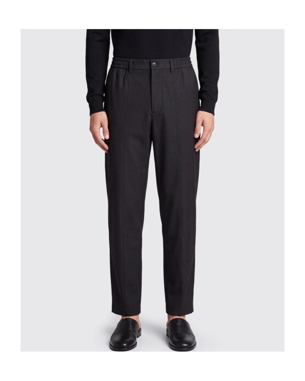 Emporio Armani Black Cargo Relaxed Pants for men