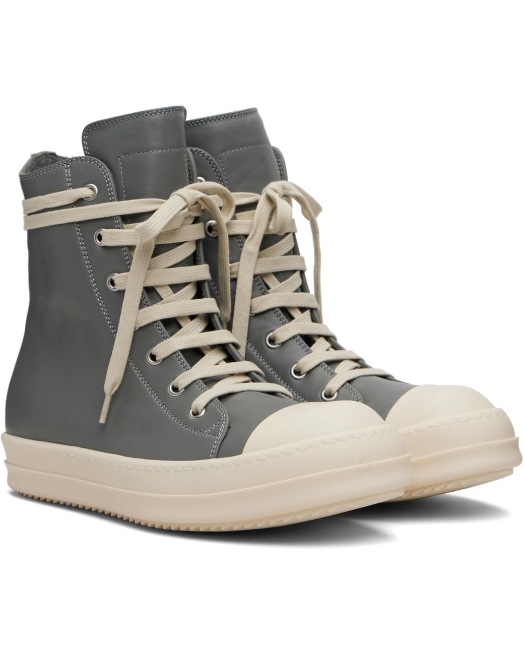 Rick Owens Concordians High-Top Sneakers in Gray for Men | Lyst