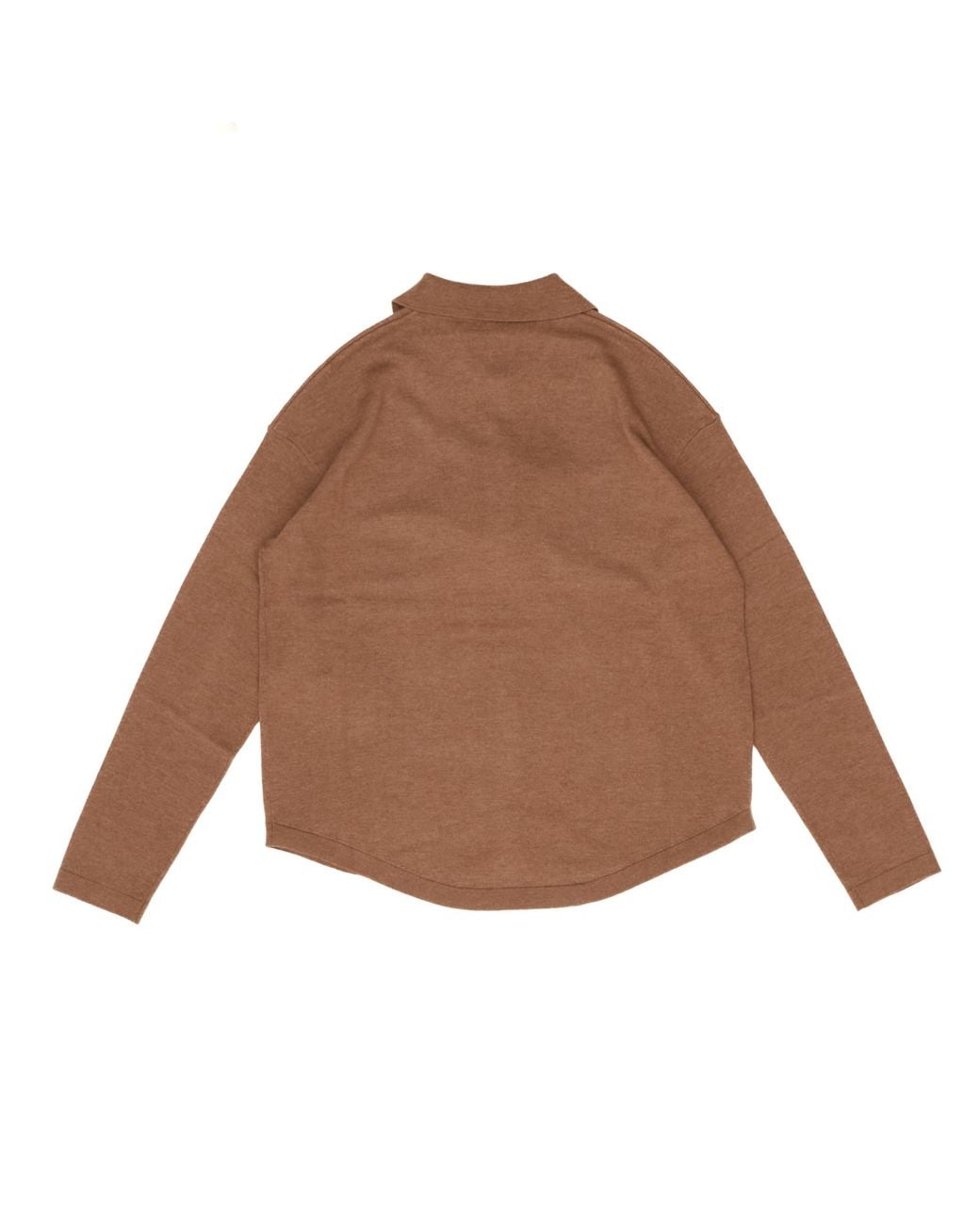 Max Mara Brown Collared Button-Up Cardigan