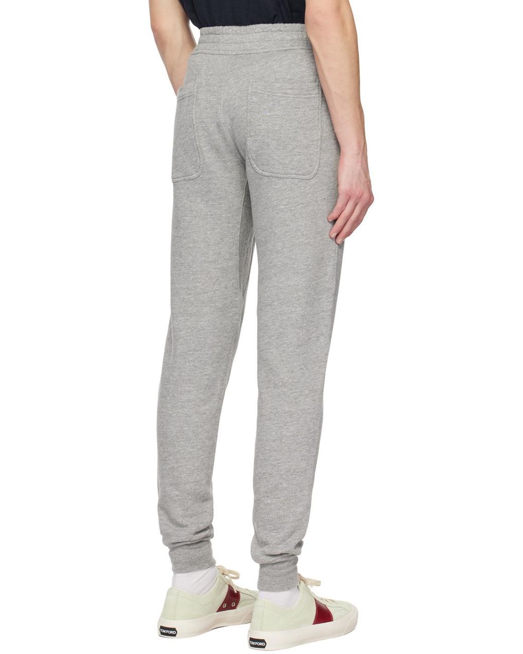 Tom Ford Gray Drawstring-Fastening Track Pants for men