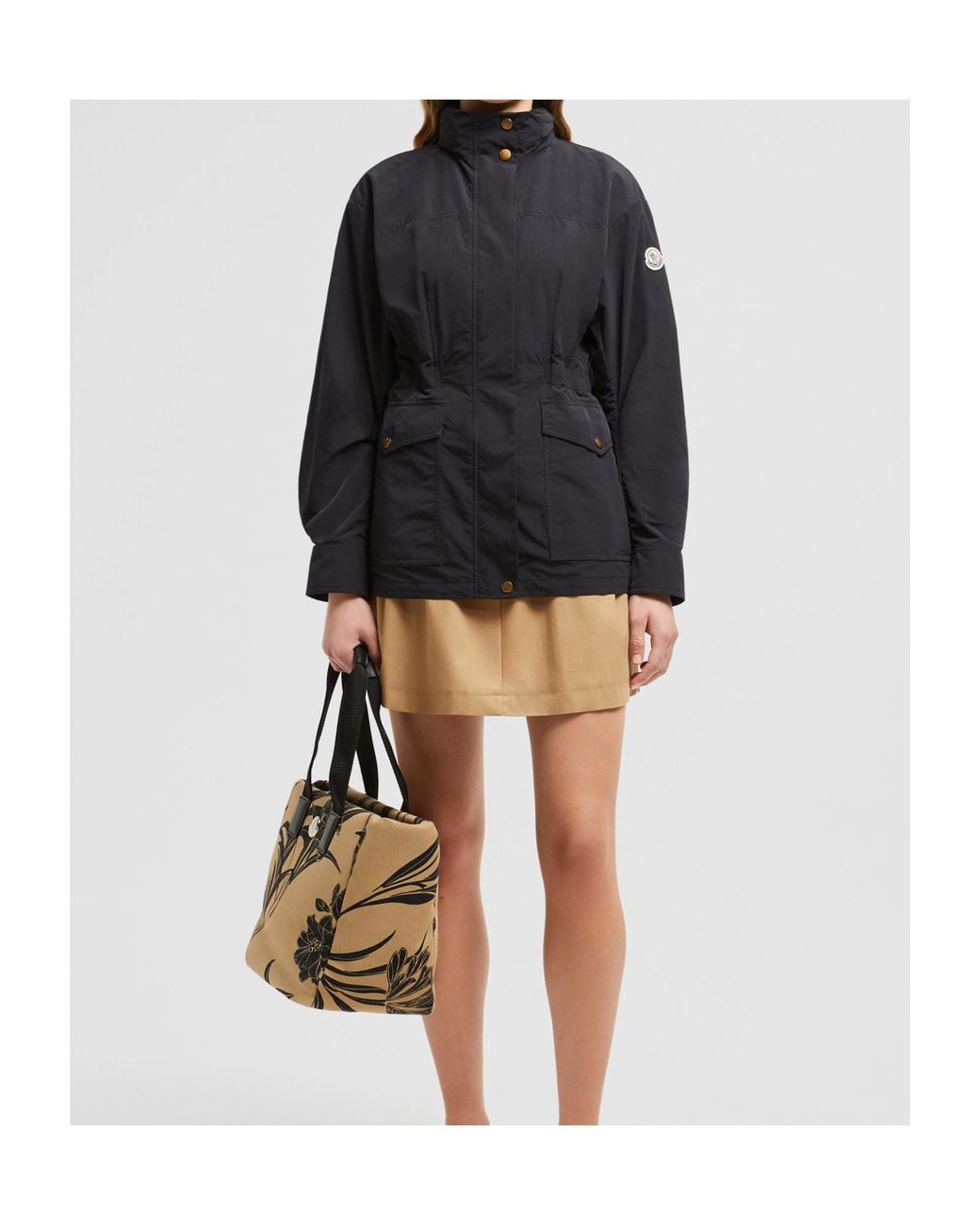 Moncler Black Nades High-Neck Jacket