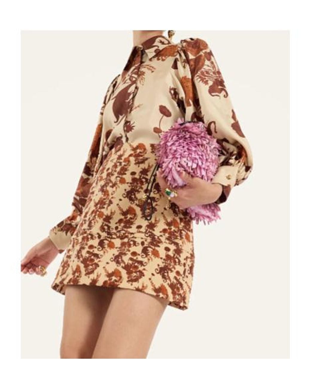LaDoubleJ Brown Pouf Shirt