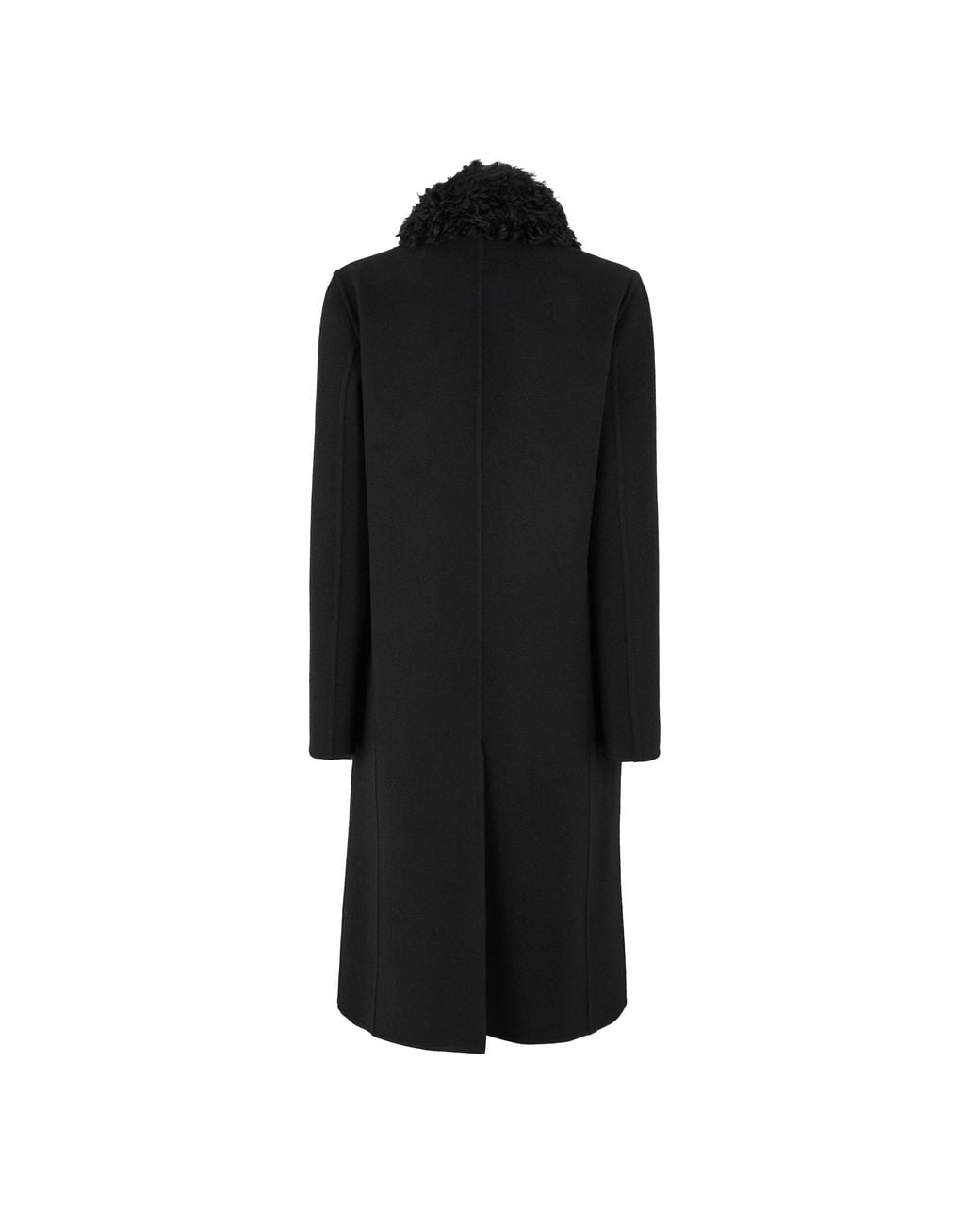 Fendi Black Simple Wool Coat