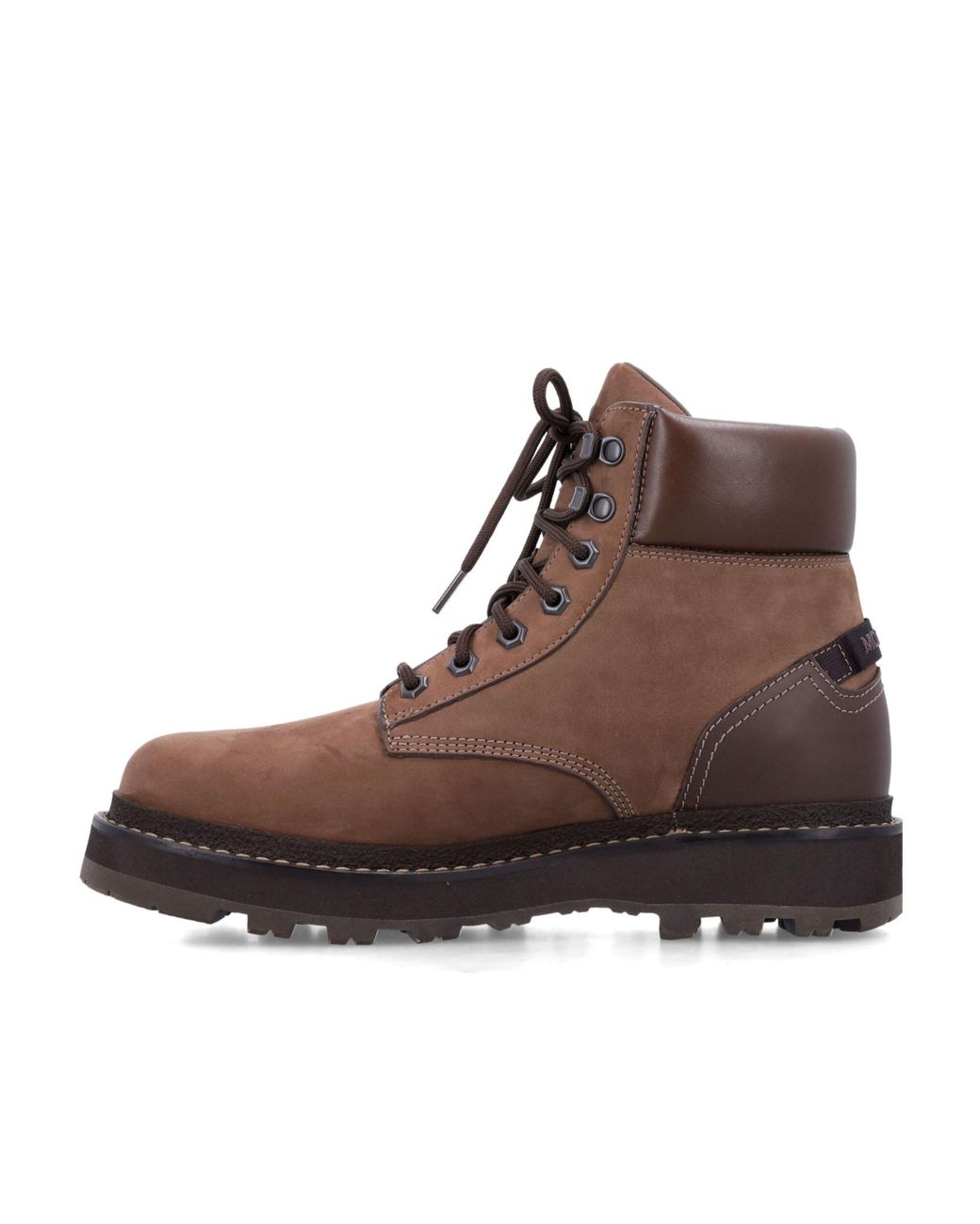Moncler Brown Peka Trek Hiking Boots for men