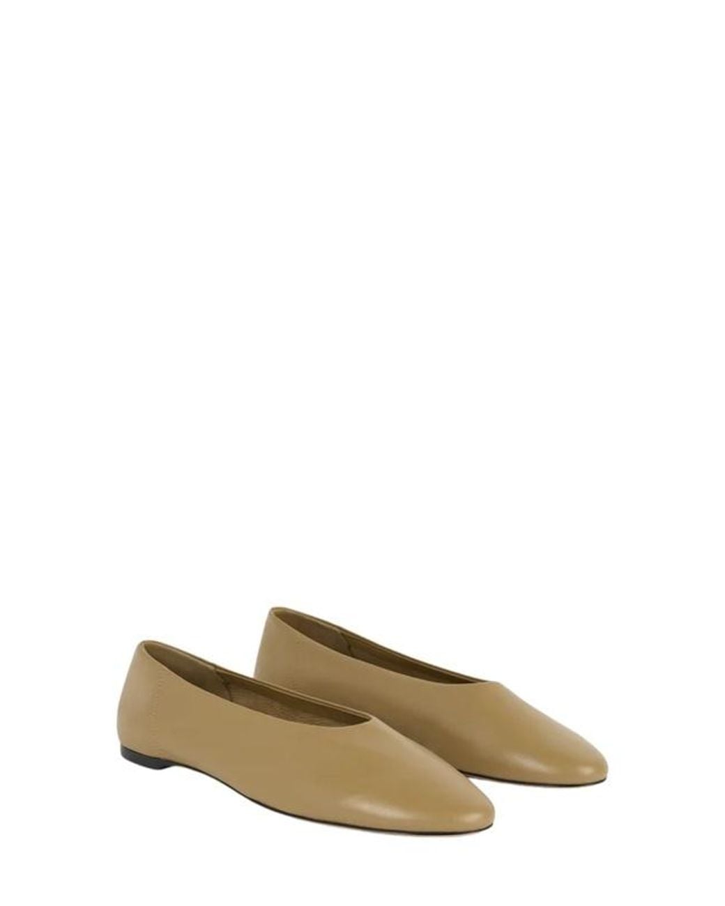 Totême Natural Slip Nappa Ballerinas Desert