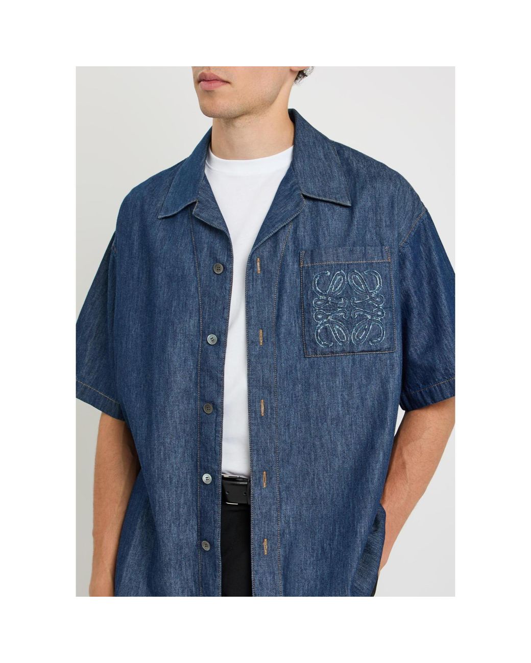 Loewe Blue Simple Shirt for men