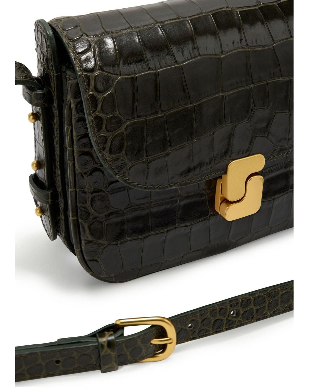 Soeur Black Compact Shoulder Bag