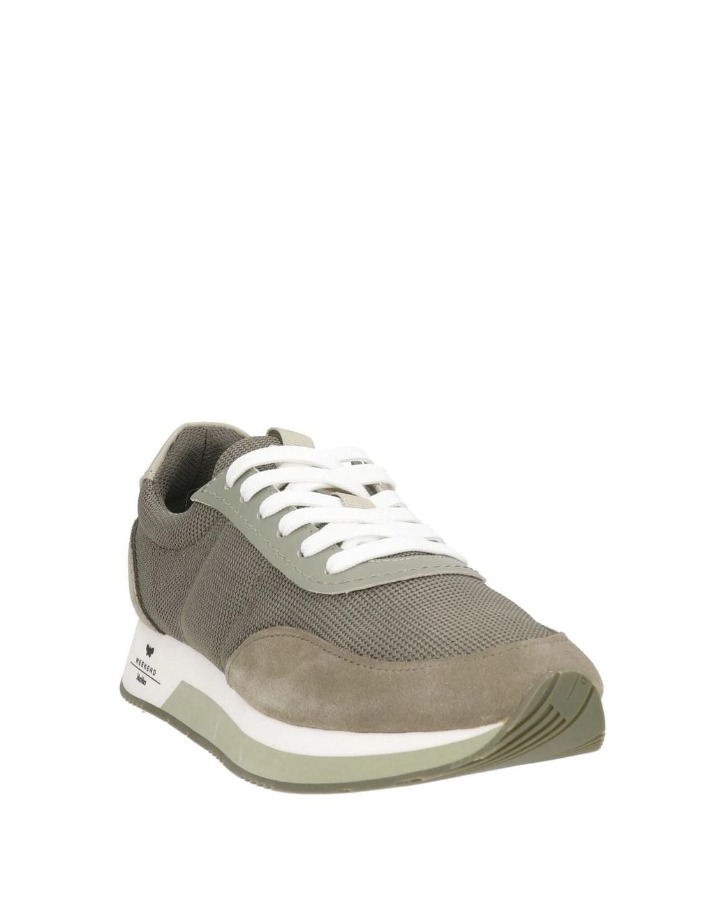 Weekend by Maxmara Gray Minimalist Low-Top Sneakers