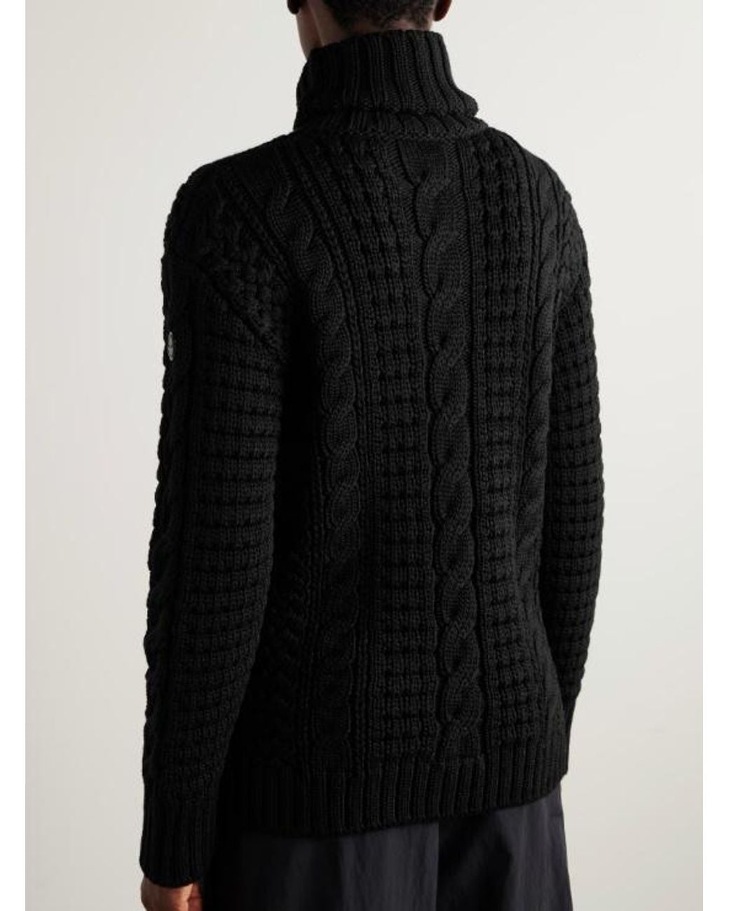 Moncler Black X Edward Enninful Turtleneck Knitted Jumper