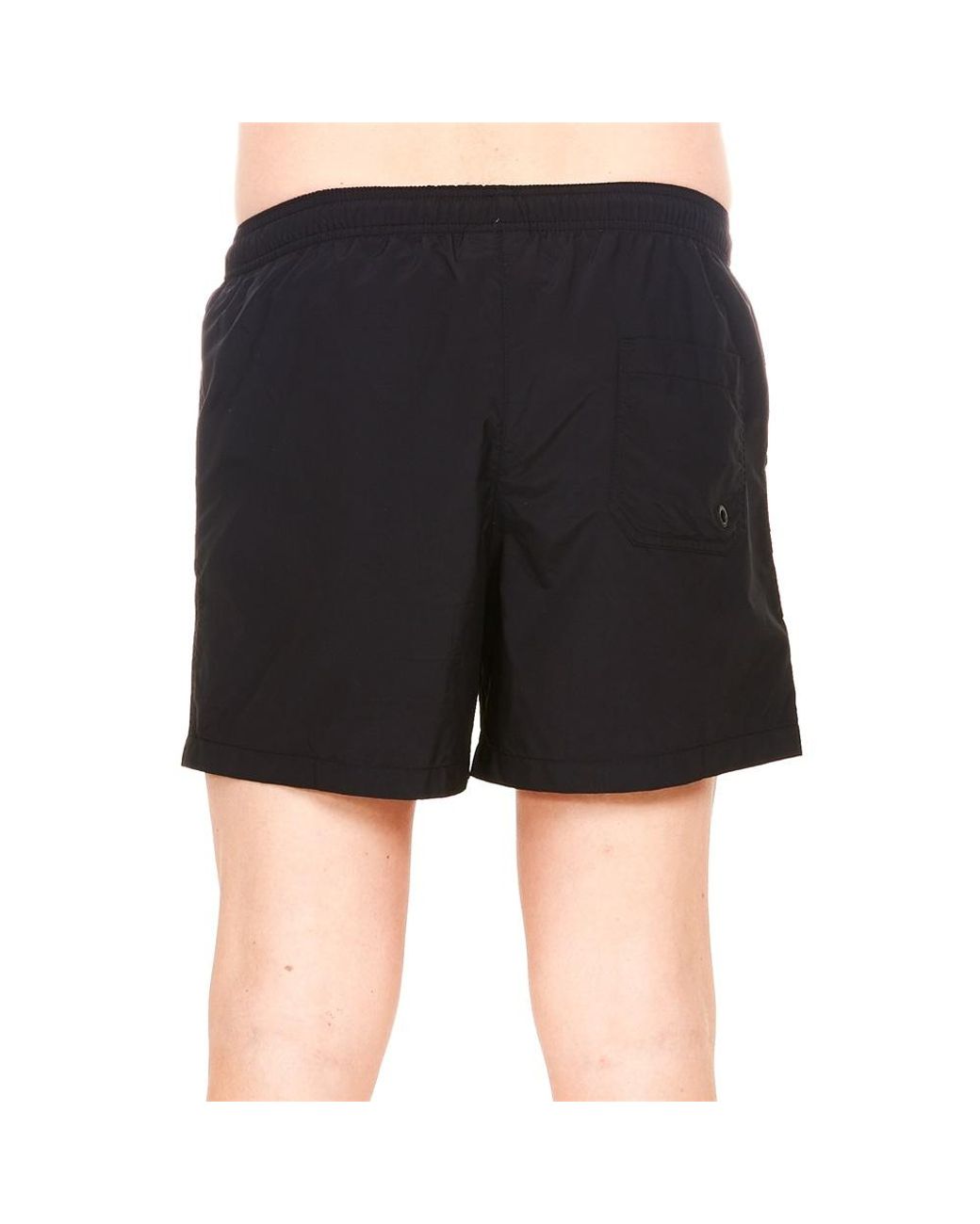 Marcelo Burlon Black Embroidered Cross Swim Shorts for men