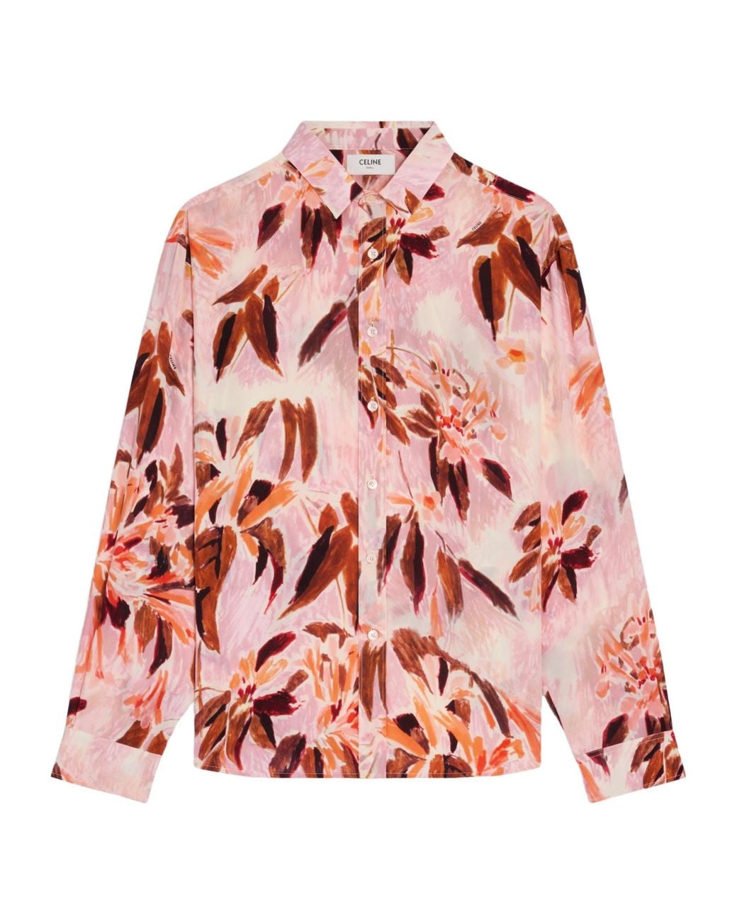 Céline Red Relaxed Shirt