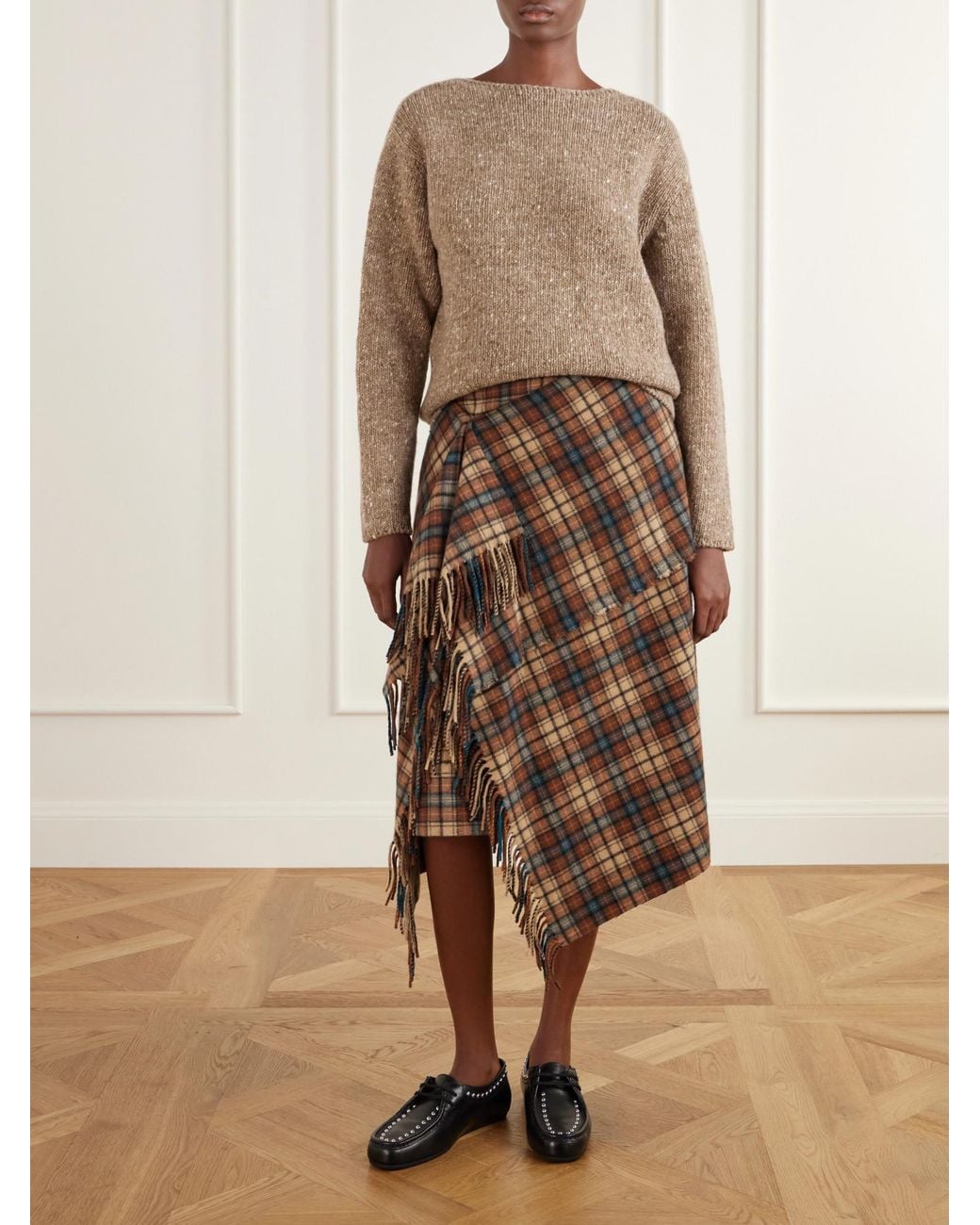 Auralee Brown Wool Sweater