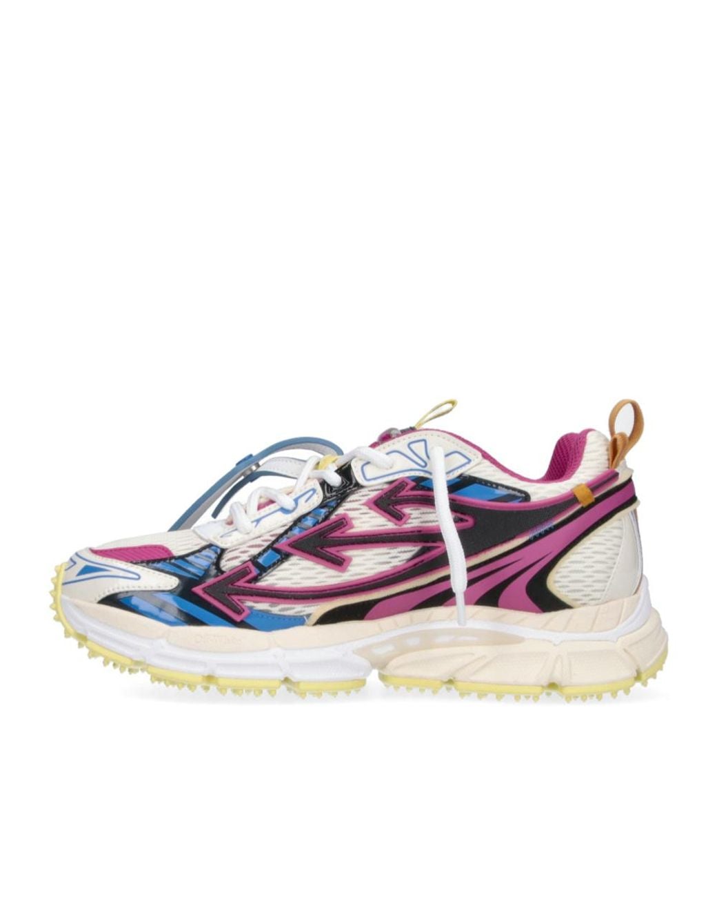 Off-White c/o Virgil Abloh Blue Round-Toe Sneakers