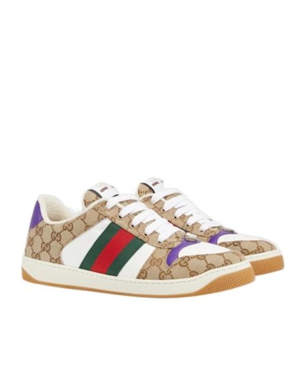 Gucci Brown Screener Sneakers for men