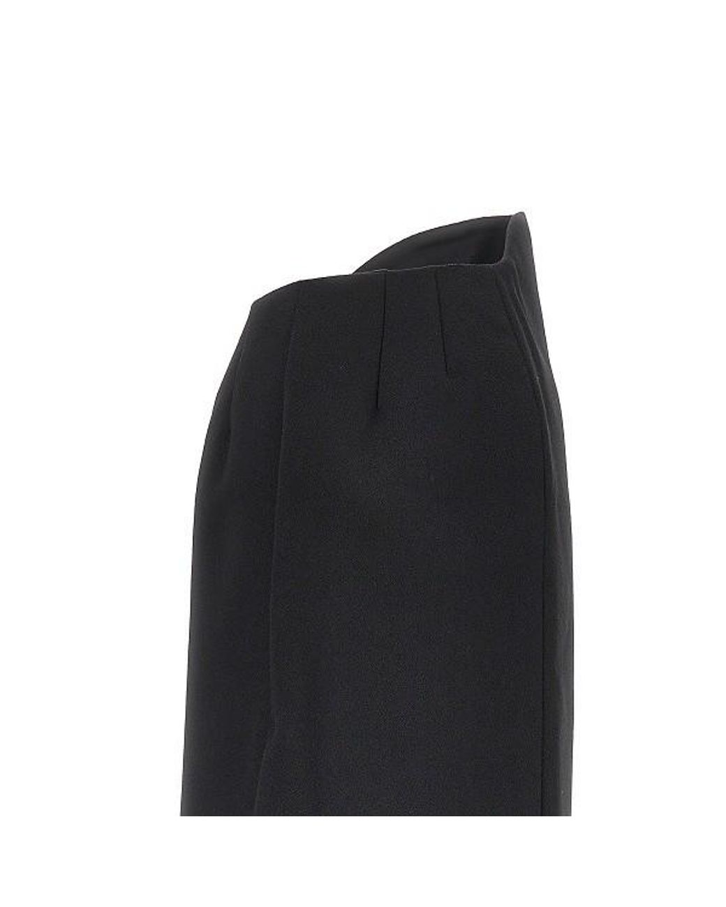 Jil Sander Black Sablé Skirt