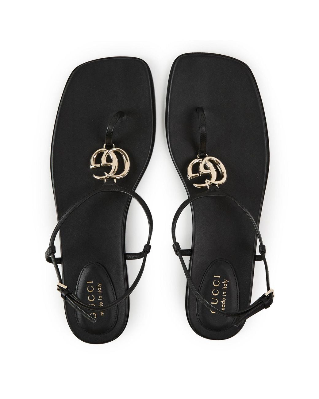 Gucci Brown Simple Flat Sandals