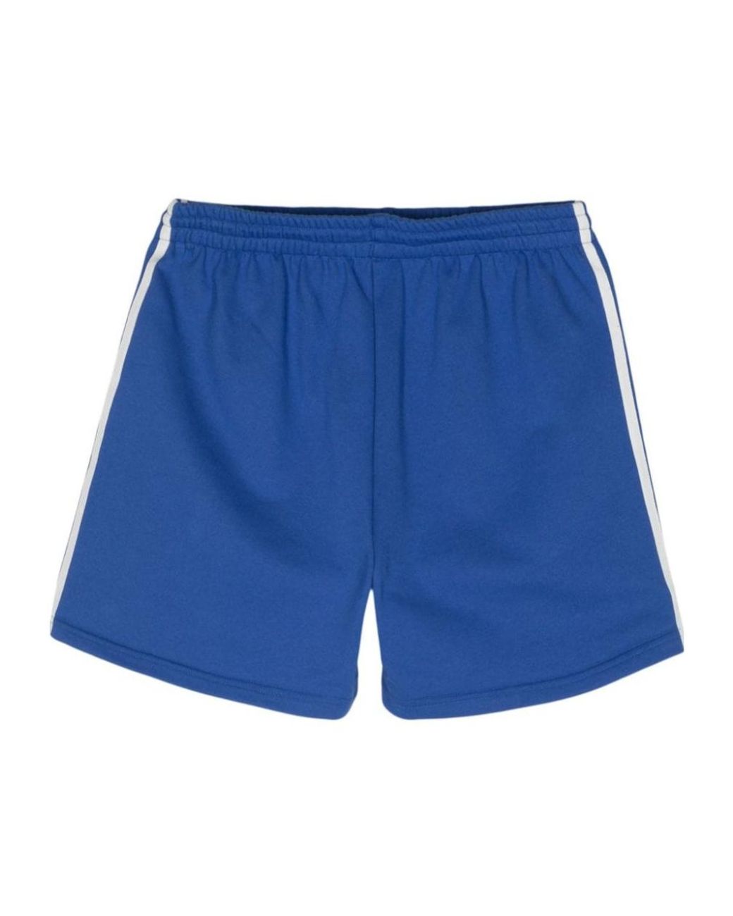 P.A.R.O.S.H. Blue Logo-Embroidered Striped Shorts